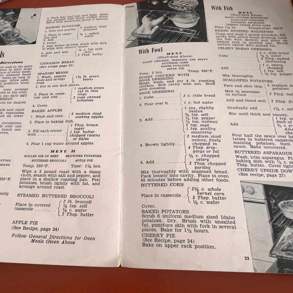 Vintage 1949 Kenmore Electric‎ Cooking Cookbook Sears Roebuck Recipes Manual